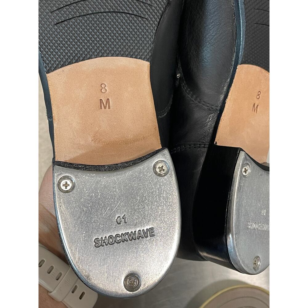 Bloch Ladies Leather Tap Shoes Black Size 8M Dance - Picture 8 of 8